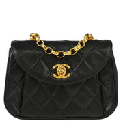 Chanel Black Lambskin Chain Shoulder Bag