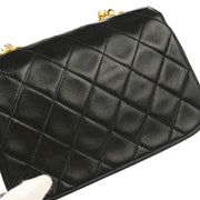 Chanel Black Lambskin Chain Shoulder Bag