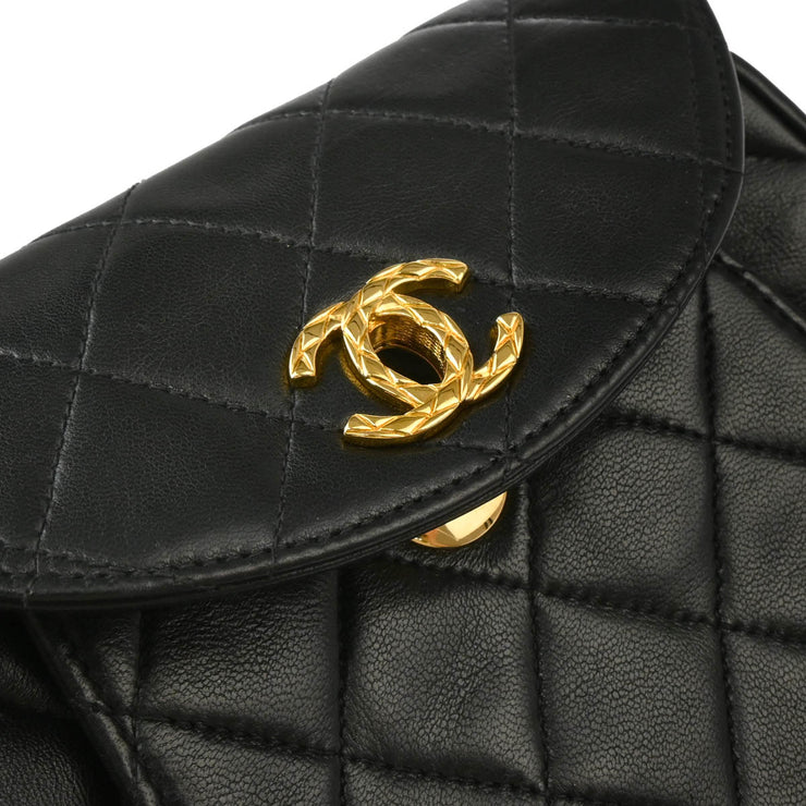 Chanel Black Lambskin Chain Shoulder Bag