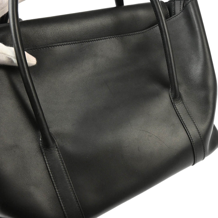 Hermes Black Evercalf Initiale Shoulder Bag