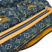 Louis Vuitton 2008 Blue Monogram Denim Baggy PM Shoulder Bag M95049