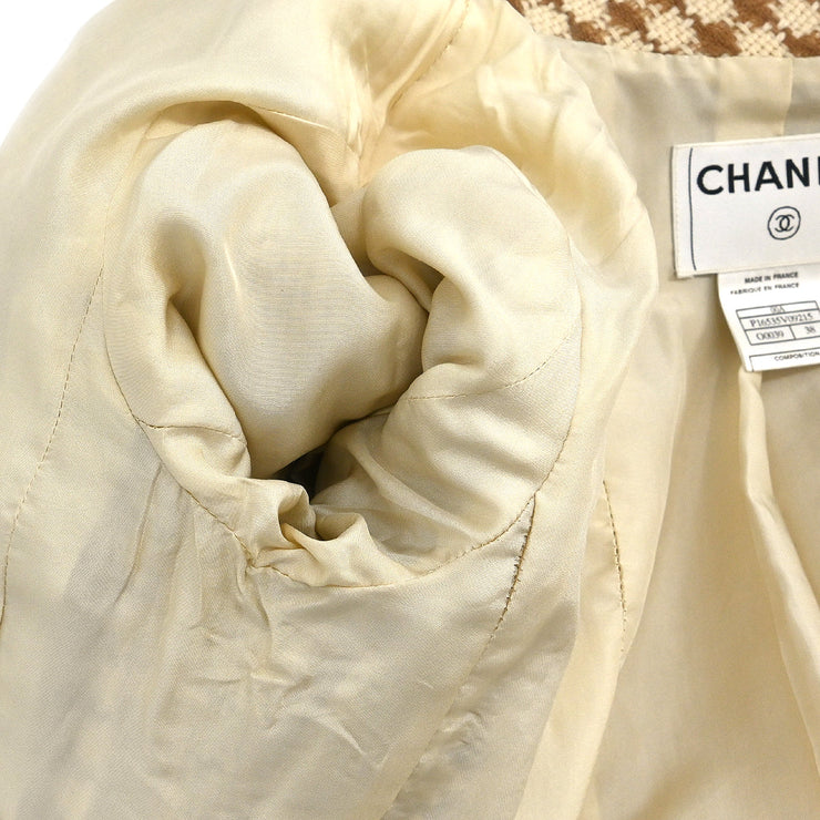 Chanel 2000 Single Breasted Jacket Brown #38