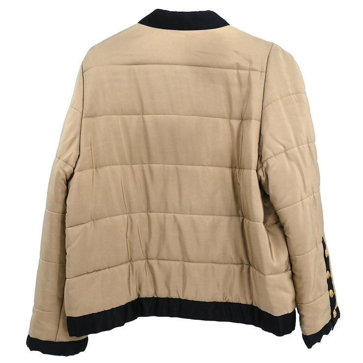 Chanel Collarless Jacket Beige #38