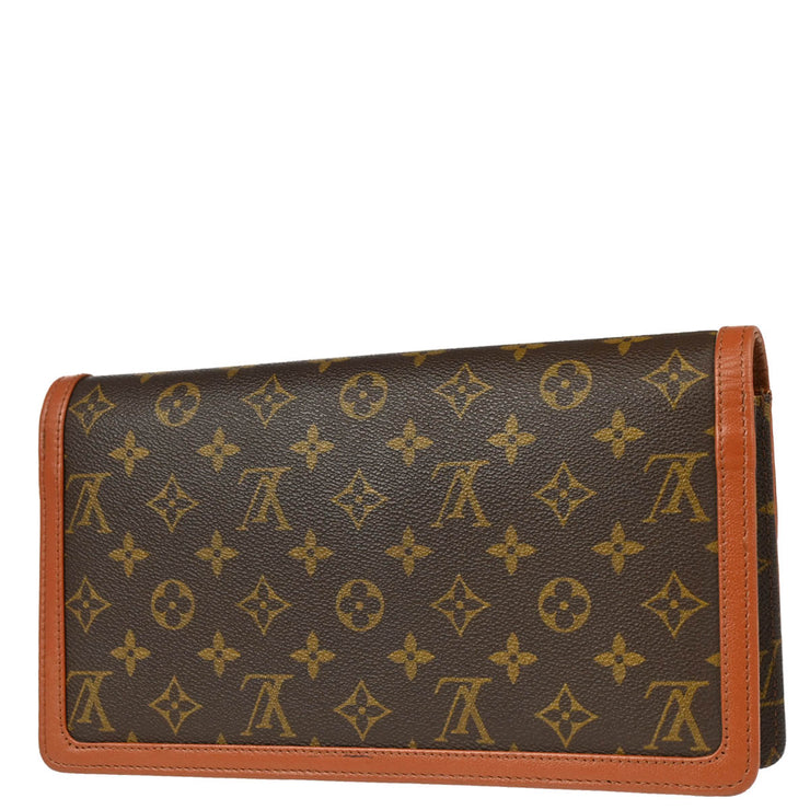 Louis Vuitton 1982 Monogram Pochette Dame Clutch Bag