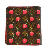 Louis Vuitton 2005 Monogram Cherry Compact Zip Wallet M95005