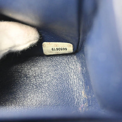 Chanel 1997-1999 Blue Denim Small Classic Double Flap Shoulder Bag