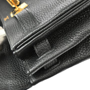 Hermes 2009 Black Togo Kelly 32 Retourne 2way Shoulder Handbag