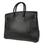 Hermes Black Ardennes Birkin 35 Handbag