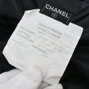 Chanel Zip Up Jacket Black #40