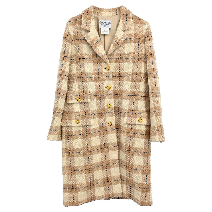 Chanel 1996 Coat Beige #36