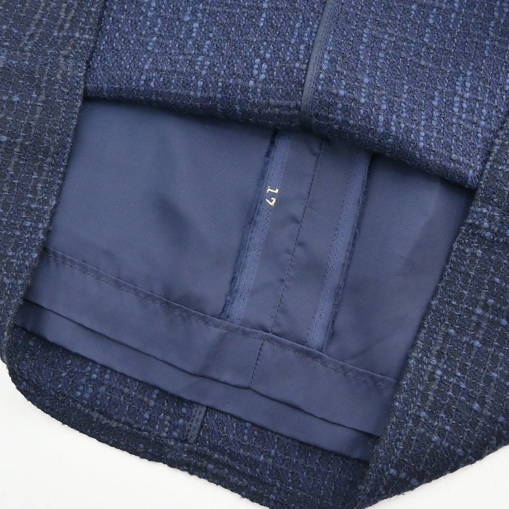 Chanel 2001 Setup Suit Jacket Skirt Navy #40