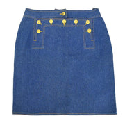 Chanel Denim Skirt Blue #40