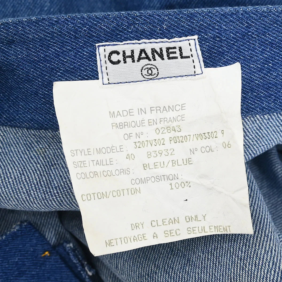 Chanel Denim Skirt Blue #40