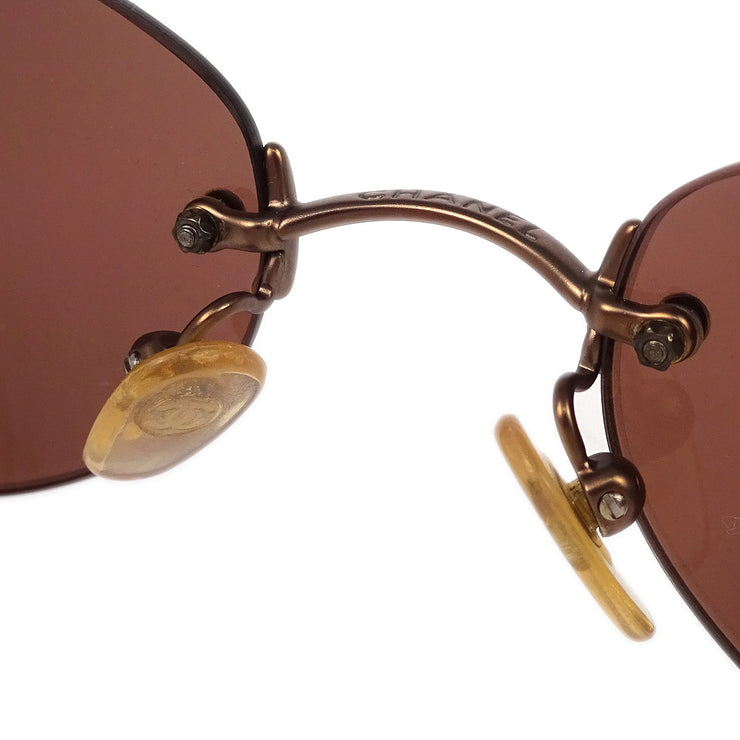 Chanel Sunglasses Eyewear Brown Small Good