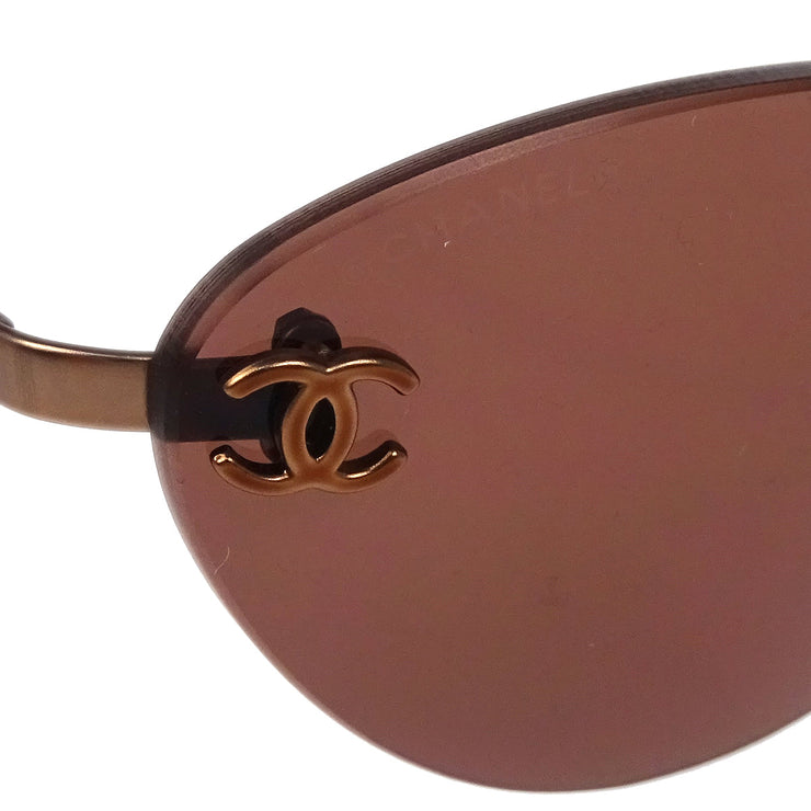 Chanel Sunglasses Eyewear Brown Small Good