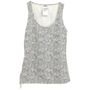 Chanel 1999 Sleeveless Top Gray White #38