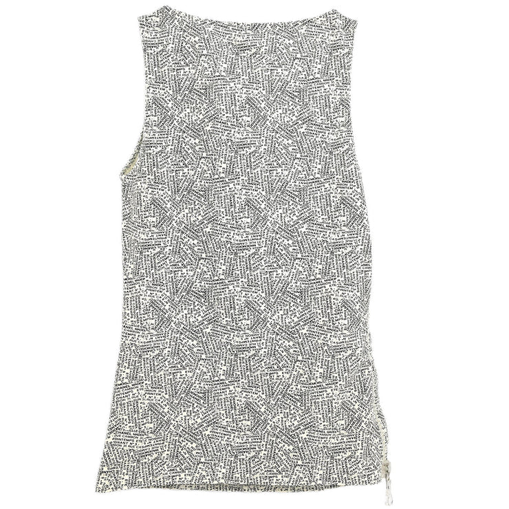 Chanel 1999 Sleeveless Top Gray White #38