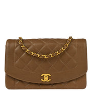 Chanel Brown Caviar Diana Medium Shoulder Bag