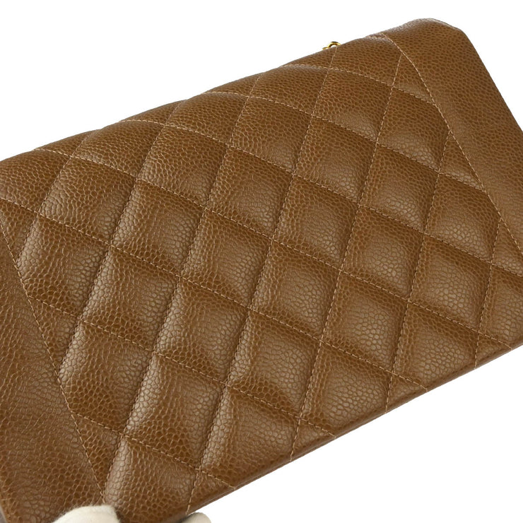 Chanel Brown Caviar Diana Medium Shoulder Bag