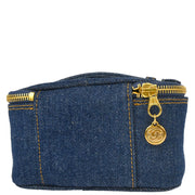 Chanel Indigo Denim Timeless Vanity Handbag