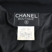 Chanel 1996 Single Breasted Jacket Black #42