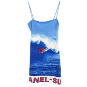 Chanel 2002 Surf Line Camisole Top Blue #42