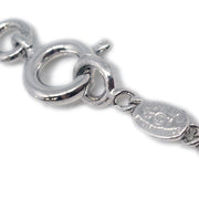 Chanel CC Chain Necklace Pendant Rhinestone Silver 07V