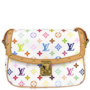 Louis Vuitton 2004 White Multicolor Sologne Shoulder Bag M92661