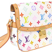 Louis Vuitton 2004 White Multicolor Sologne Shoulder Bag M92661