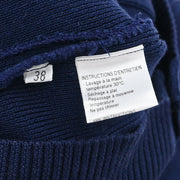 Chanel Short Sleeve Cardigan Navy #38