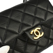 Chanel Black Lambskin Shoulder Bag