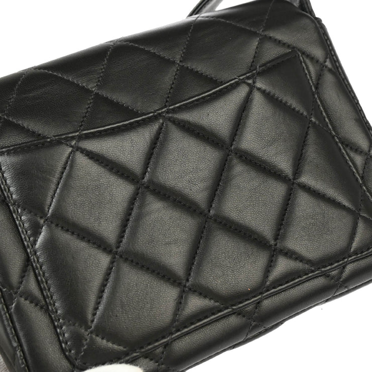 Chanel 1996-1997 Black Lambskin Shoulder Bag