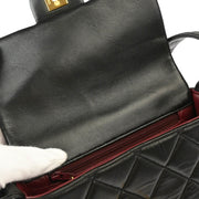 Chanel 1996-1997 Black Lambskin Shoulder Bag