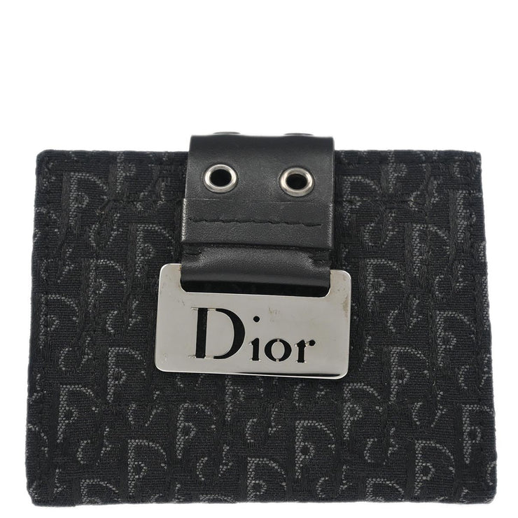 Christian Dior 2003 Black Trotter Street Chic Coin Case Wallet