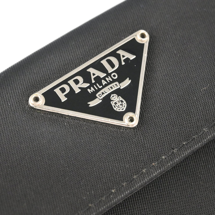 Prada Black Nylon Bifold Wallet