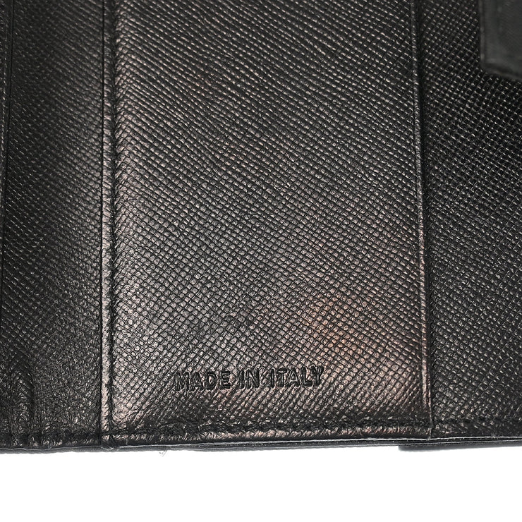 Prada Black Nylon Bifold Wallet