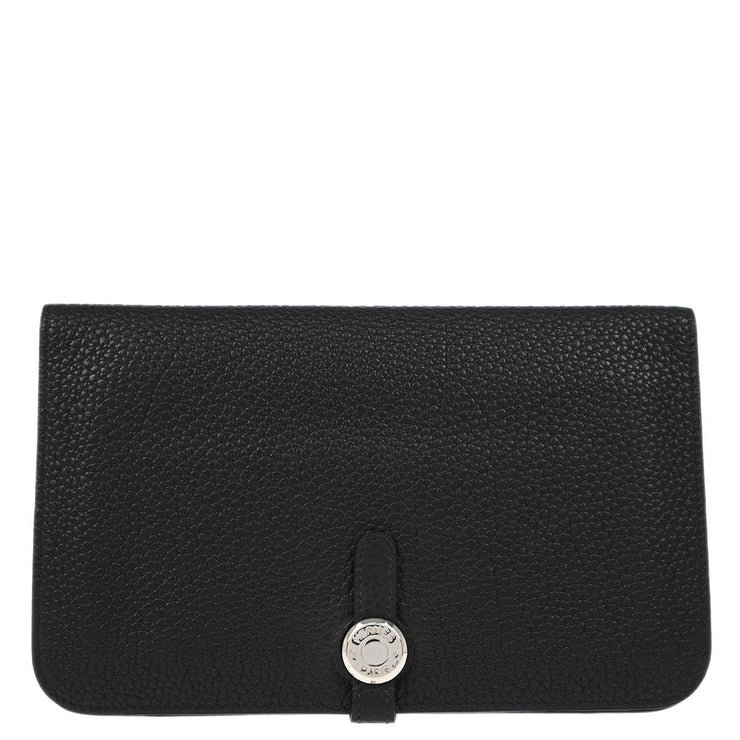 Hermes 2003 Black Togo Dogon GM Wallet