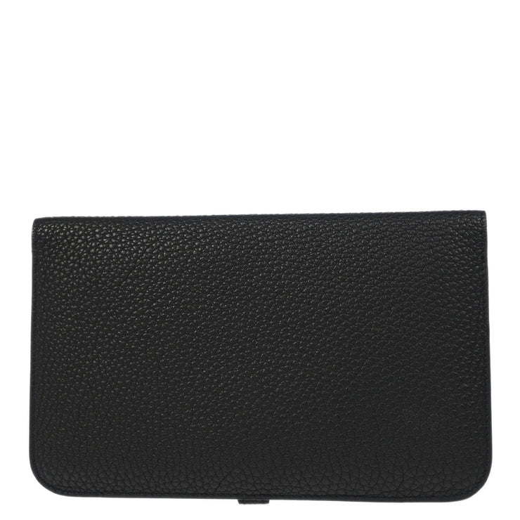 Hermes 2003 Black Togo Dogon GM Wallet