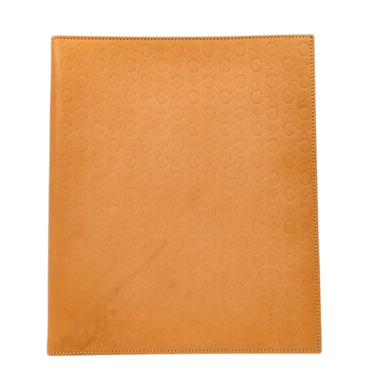 Celine Brown Leather Binder Small Good