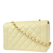 Chanel 1994-1996 Ivory Caviar Medium Diana Shoulder Bag