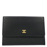 Chanel 2000-2001 Black Pouch Mini Wallet