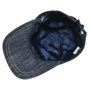 Chanel Denim Cap Hat Indigo #M Small Good