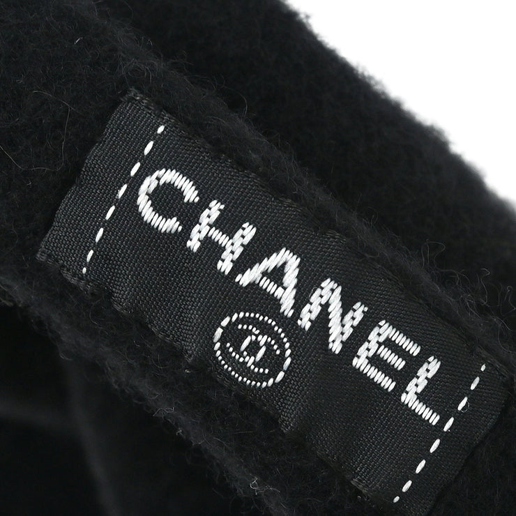 Chanel Black Hat Beret #57 Small Good