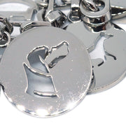 Hermes Amulet Bull Lock Key Holder Bag Charm Silver Small Good