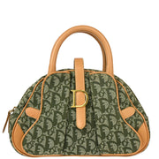 Christian Dior Green Double Saddle Trotter Handbag