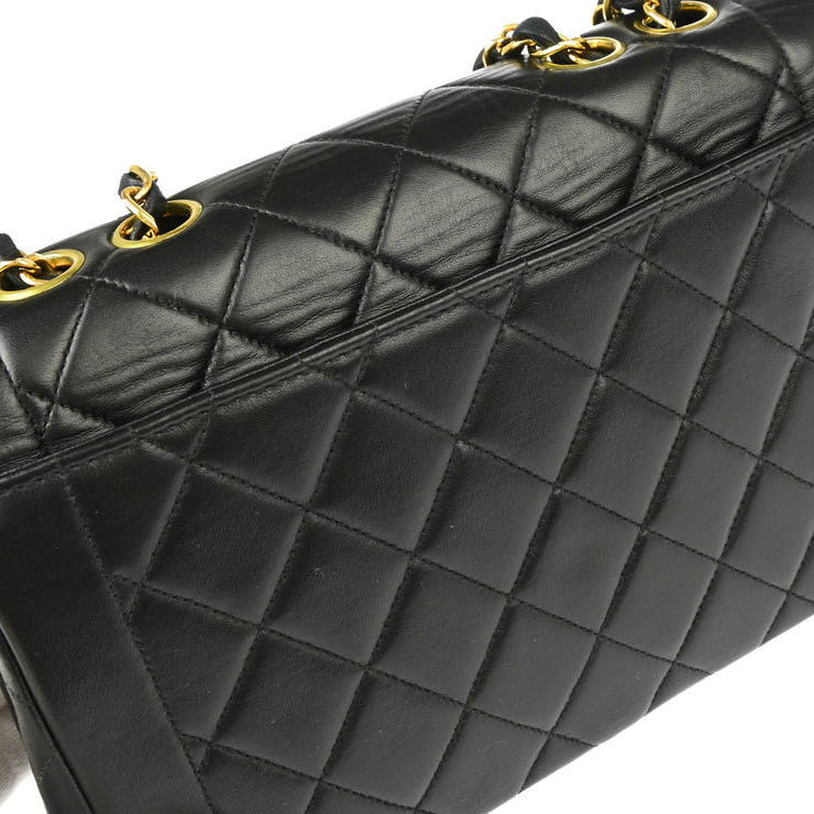 Chanel 1996-1997 Black Lambskin Shoulder Bag