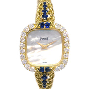 Piaget YG Diamond Sapphire Manual-winding Watch 18KYG