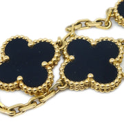 Van Cleef & Arpels Vintage Alhambra Bracelet 750 Onyx Gold