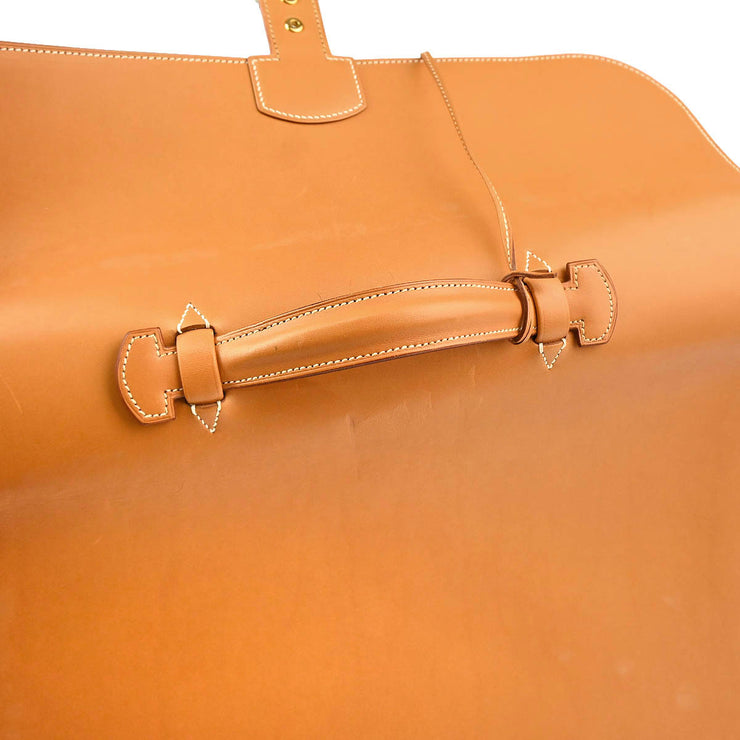 Hermes 1997 Natural Vache Sac a Depeches 38 Briefcase