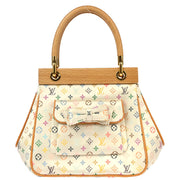 Louis Vuitton Abelia Handbag Monogram Satin Multicolor M92936